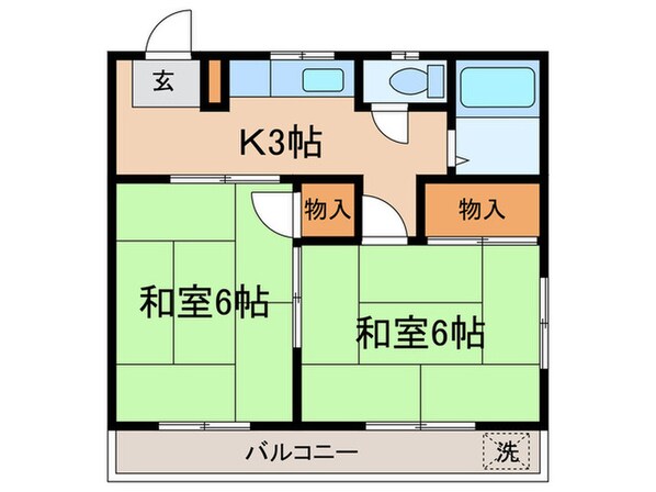 コ－ポ洋山の物件間取画像